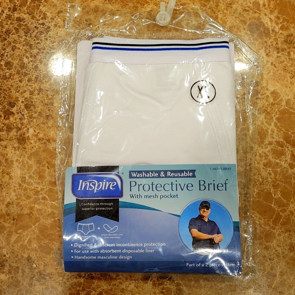 COPY - COPY - NWT MEN'S INSPIRE WASHABLE & REUSABLE PROTECTIVE BRIEFS UNDERWEAR…